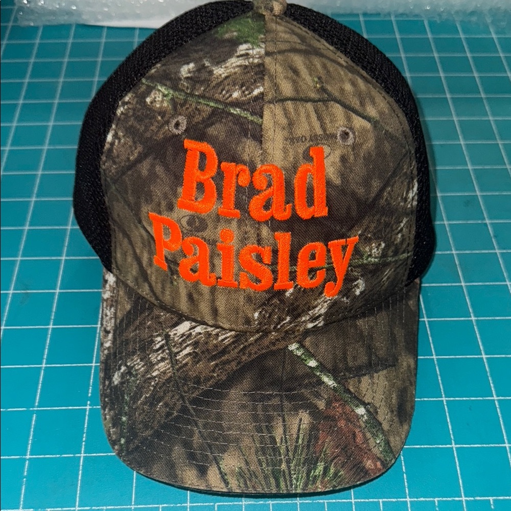 Brad Paisley Camouflage Port Authority Hunters Orange Adjustable Baseball Hat